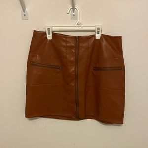 Faux leather skirt large